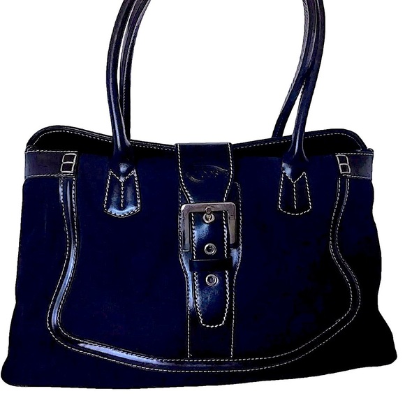 TOD’s vintage canvas leather nylon satchel - Picture 1 of 10